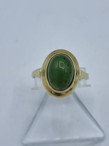 Schöner jade ring 333 gold - jade,