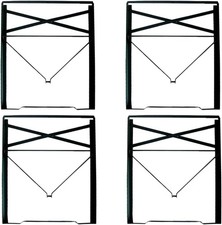 Vigormat Ersatz-Tischbeine 2 Paar Metallbeine 73x53 cm Modern Minimalist