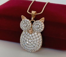 Luxus Eule Halskette Anhänger