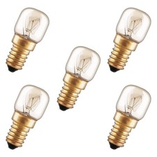 5 x Backofenlampe 25W E14 klar