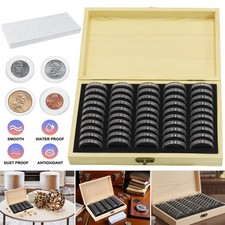 Holzmünzen Aufbewahrungsbox