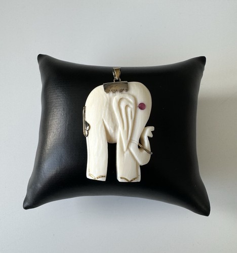 Elefant anhänger geschnitzt - elefant,