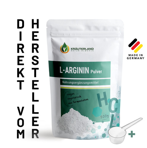 Arginin hcl pulver 500g - hcl,