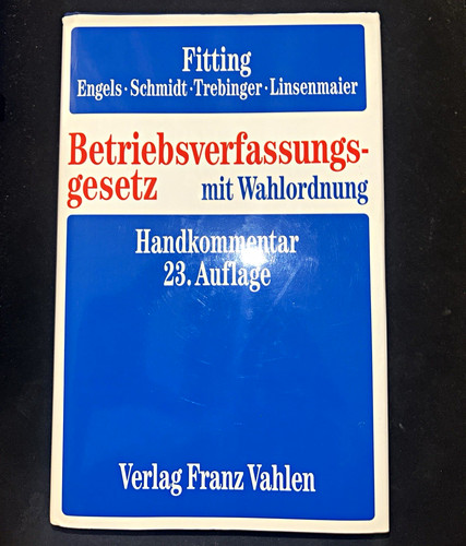 Betriebsverfassungsgesetz mit