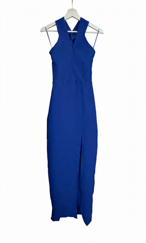 Asos damen maxikleid lang blau - damen,