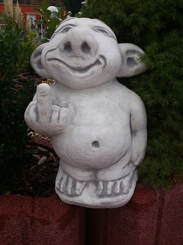 Steinfigur troll xxl mann - steinfigur,