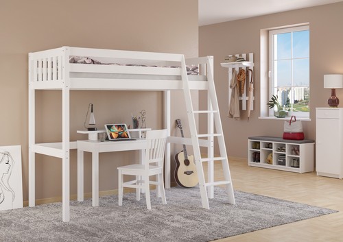Kieferholzbett hochbett - kieferholzbett,