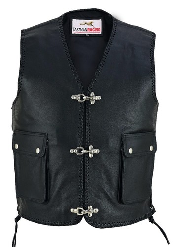 Kutte leder weste - kutte, biker