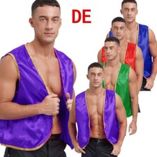 DE ranrann Herren Arabischer Prinz Kostüm Festliche Weste Mittelalter Party