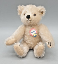 Steiff  - kleiner Teddy Petsy - Mohair Filz Glasaugen Knopf Schild breite Hüften