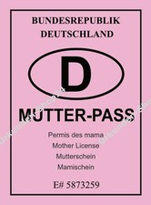 Mutter-Pass, Ausweis, Mammi