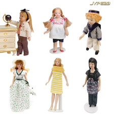 Maßstab 1:12 Puppenhaus Miniatur Keramik Baby Figuren Set Männlich Weiblich