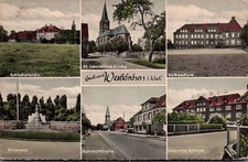 AK Ennigerloh Westkirchen (Westf.), Schloß Kirche Volksschule 1960er? (Nr. 2795)