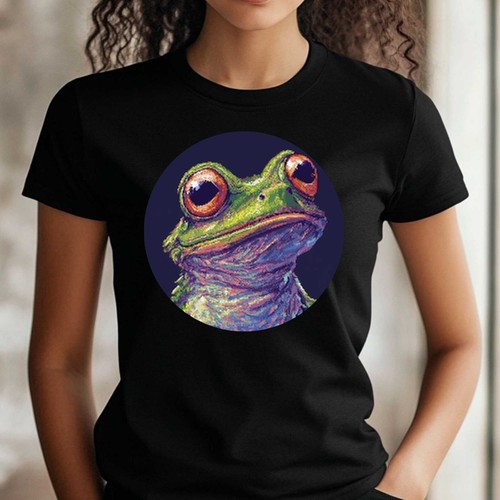 Shirt frauen frosch pixelart - t-shirt,
