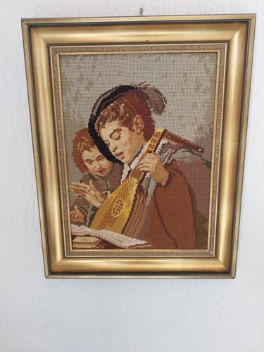 Vintage gobelin handgestickt - vintage,