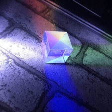 Optisches glas cube - glas, x-cube