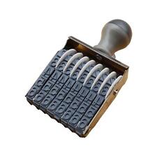 Nummernstempel Vintage