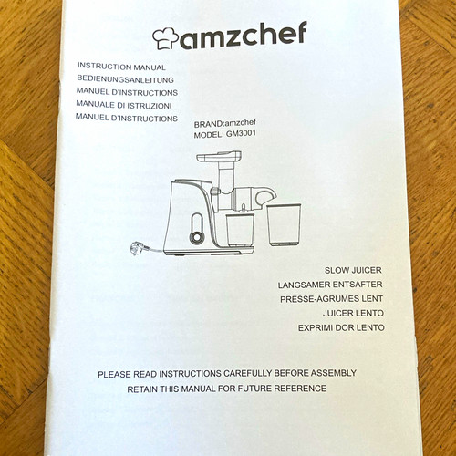 Amzchef entsafter gm3001 - gm3001, slow