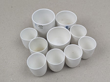 10 Stück Tiegel Porzellan