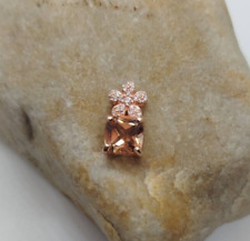 Goldtopas Anhänger, Silber 925, Sterlingsilber, Edelstein, Vergoldet 18K, Modern