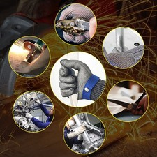 Edelstahl Stechschutzhandschuh Metzger, Kettenhandschuh Sicherheit DE