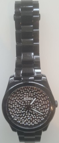 Fossil damenuhr schwarz - fossil,