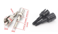 2x RC 02033 Metall Radachse Rad Achse Für 1:10 RC Auto Amewi HSP Buggy Truck