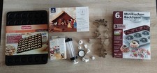 Großes Weihnachtsbäckerei Set Kipferlblech Ausstechformen Krippenspiel Spritztül
