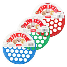 Teigform Ravioli Pelmeni für 37 Teigtaschen Ø 25 cm  in drei Farben