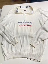 Paul Shark Yachting Herren Pullover Weiß ORIGENAL Größe xxl