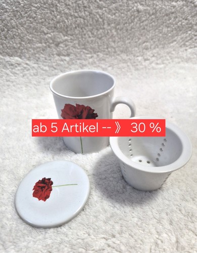 Teetasse mit teesieb deckel - mit,