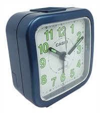 Casio Wecker Analog blau Tagesalarm Neo-Display Acrylglas TQ-141-2EF
