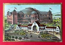 Litho AK FRANKFURT am Main 1908 Festhalle mit Strassenbahn   ( 147567