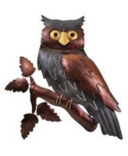 Wanddeko Eule Uhu Vogel Metall