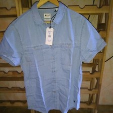 Mustang Jeanshemd / Kurzarm Gr. L Slim Fit in Blau Hemd / Jeans