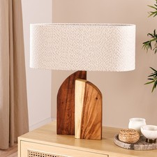 Massivholz Tischlampe LOVERS -
