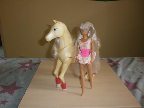Barbie pferd mit - pferd, (tawny)