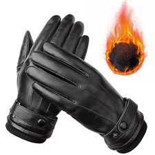 BW Bundeswehr Lederhandschuhe schwarz gefüttert Winter Leder Handschuhe