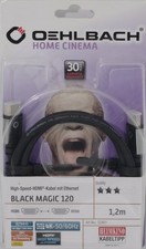 Oehlbach Black Magic 120 High Speed HDMI-Kabel 1,2m FULL UHD 3D 4K schwarz