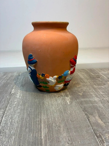 Süße vintage tonvase krug - tonvase, /