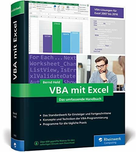 Vba mit excel das umfassende - vba,