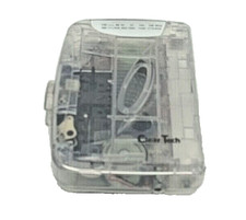 Urban Outfitters Clear Tech AM/FM Radio Cassette Tape Player Translucent