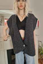 KOBRA Mode Asymmetrische Strickjacke Cardigan Weste Gr,48-XL  Made in Germany