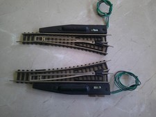 2 el. Weichen 4165 / 4166 Piko
