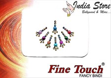 Modische bunte Bindis mit Perlen & Strass-Steinen | Orientalischer Stirnschmuck