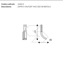 20 X Zappette Zappe Motozappa Einachsschlepper Sep Vmc 100 140 H65 L205