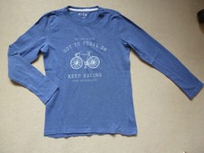 Langarmshirt Fahrrad blau Tchibo 146/152