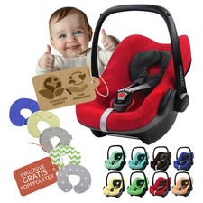 Frottee Sommerbezug Schonbezug für Babyschale kompatibel mit Maxi Cosi Pebble KP