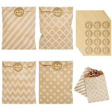 	100 St Butterbrottüten Papier Tüten 13x16cm Geschenktüte Klein Candybar Papi...