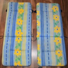 2 Polsterauflagen für Hochlehner Gartenstühle, Auflagen, Polster